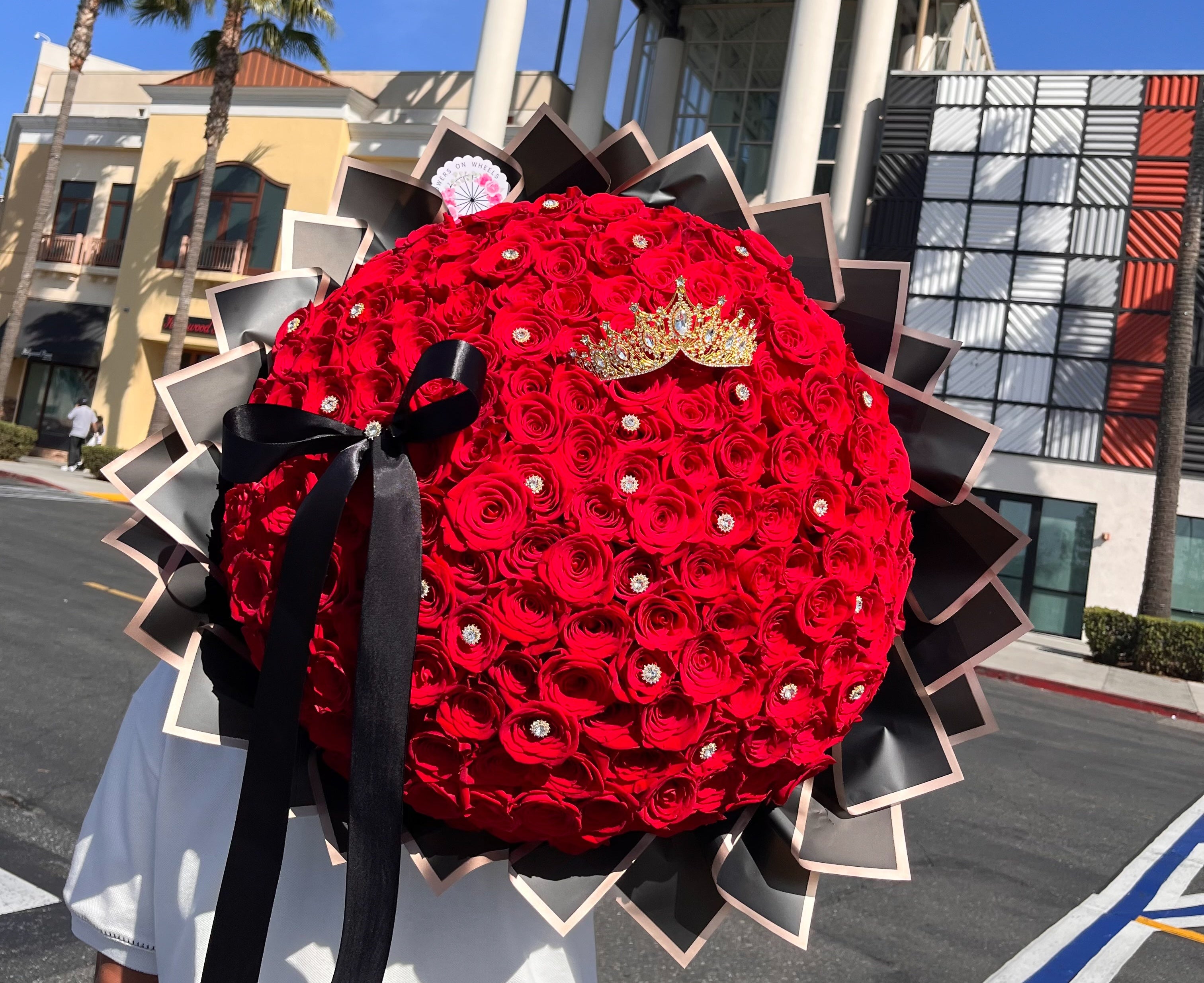 Sparkling Red Rose Bouquet